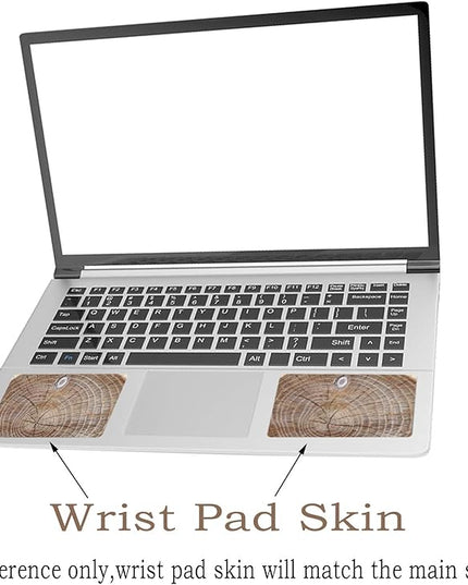 Laptop Skin Sticker Decal,12" 13" 13.3" 14" 15" 15.4" 15.6 inch Laptop Vinyl Skin Sticker Cover Art Protector Notebook PC (2 Wrist Pad Skin Included), Decorative Waterproof Removable, Wood Art