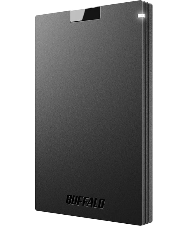 BUFFALO External SSD 1TB - Compatible with PS4 / PS5 / Windows/Mac - USB-C - USB-A - USB 3.2 - External Solid State Drive - SSD-PG1.0U3B