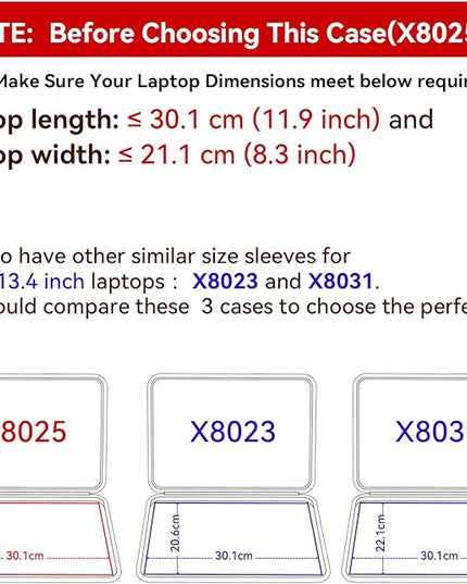 Smatree Hard EVA Protective Sleeve Case Compatible for 13.4 inch ASUS ROG Flow X13 2023, Waterproof and Anti-Shock Notebook Bag (Not Fit with Other 13.4 inch Laptop) (X8025)