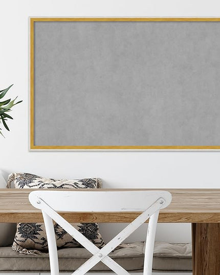 Amanti Art White Framed Magnetic Board 21x33 Large Vision Board for use with Magnets, 100% Metal Sheet to Display Items as Office Decor or for Home Organization in mudroom, Kitchen or Kids Room