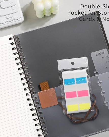 EMSHOI B5 Spiral Notebook College Ruled Lined Journal, Large 7.48" X 10.15", 300 Pages/150 Sheets, 100gsm Thick Paper, Waterproof Hardcover, for Office School Women Men Work Writing Notes, Coffee