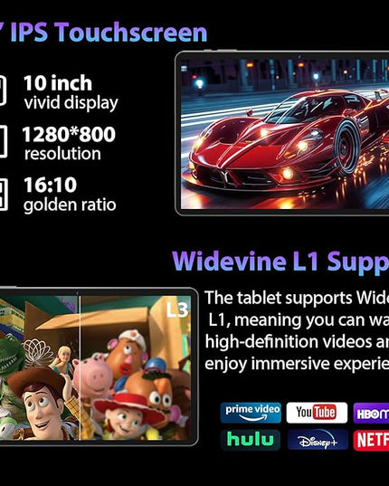 2026 Android 15 Tablet with Keyboard, 26GB RAM, 256GB ROM(2TB Expand), 10 inch tablet with Octa-core, Gemini AI, 8000mAh, 2.4G/5G WiFi, BT 5.0, 5MP+13MP, Tablets with Case, Mouse, Stylus (Silver Case)