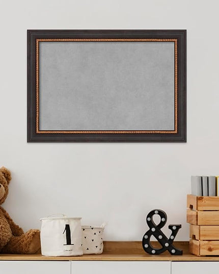 Amanti Art Black Framed Magnetic Board 15x21 Small Vision Board for use with Magnets, 100% Metal Sheet to Display Items as Office Decor or for Home Organization in mudroom, Kitchen or Kids Room