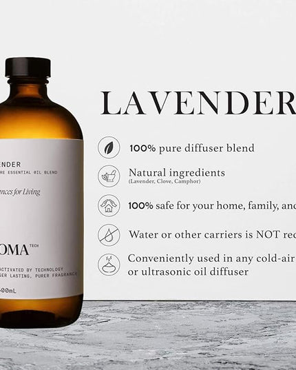 AromaTech Lavender for Aroma Oil Scent Diffusers - 500 Milliliter