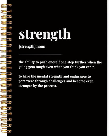 Inspirational Spiral Notebook,Inspirational Journal,Inspirational Journal for Women Men Writing,Grit Spiral Notebook 8.3×5.5 Inch