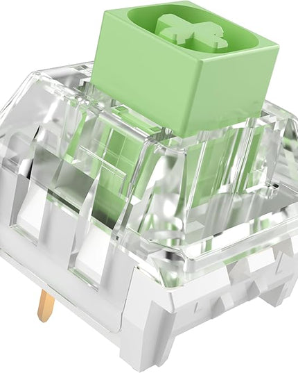 Kailh Box Jade Switches for Mechanical Gaming Keyboard,3-Pin 50gf Clicky/lubed/Dust&Waterproof Switches(36Pcs,Kailh Box Jade)