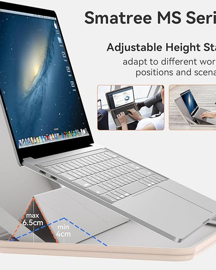 Smatree MS70 Hard EVA Protective Sleeve with Stand Compatible for 14 inch ASUS Chromebook Flip CX1 (CX1400)/ASUS Chromebook CX1 (CX1400) Laptop, Waterproof and Anti-Shock Bag,White