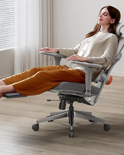 Newtral Ergonomic Office Chair with Auto-Following Lumbar Support, 136° Recline, Computer Desk Chair with 4D Armrests & Adjustable Headrest