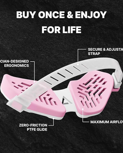 DELTAHUB Carpio G2.0 - Advanced Ergonomic Right-Handed Gaming Wrist Rest for Mouse - Superior Support for Serious Gamers - Anti-Fatigue, Smooth Glide (Small, Right, Pink)