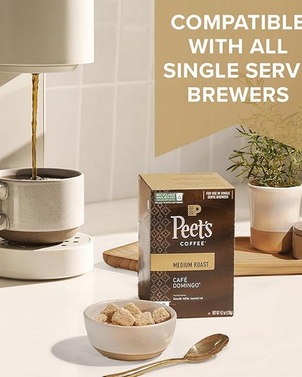Peet's Coffee, Medium Roast Single Serve Coffee Pods, 100% Arabica Coffee - Big Bang, 32 Count (1 Box of 32 Pods)