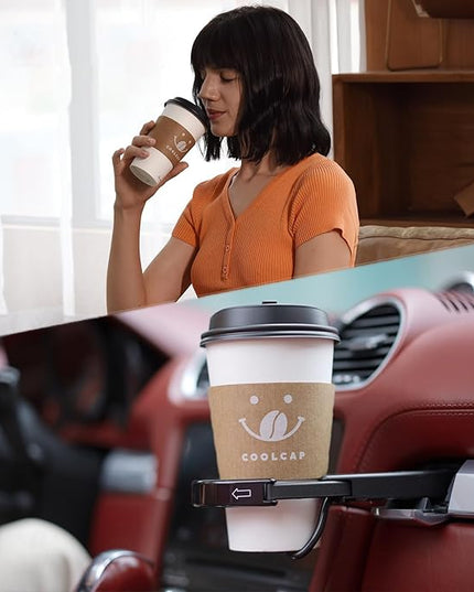 Coolcap Coffee Cups with Lids and Sleeves, 16 Ounce 100 pack To Go Coffee Cups with Lids, Disposable Hot Coffee Paper Cups Bulk for Hot Beverage (16 Ounce, White) | with Lids, and Sleeves, To Go Coffee Cups, with Lids, Bulk, for Hot Beverage