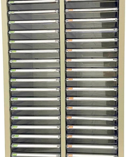 Office Document Cabinet 36 Small Transparent Drawers Vertical Home File Storage Cabinet Paper Organizer for Document Filing