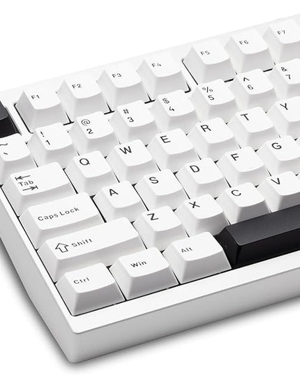 KEEBMONKEY WOBKEY Crush 80 Beta CNC Aluminum Quick-Disassembly Ball-Catch Mount Triple-Mode Connectivity Gaming Mechanical Keyboard with HMX Frost Jade Switch and BSUN Arctic Switch (Pro Silver)