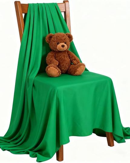 Green Screen Backdrop 5x7ft Photo Backdrop Chromakey Muslin Portrait Green Backdrop for PS Keying/Video Creation/Studio Portrait Shoots