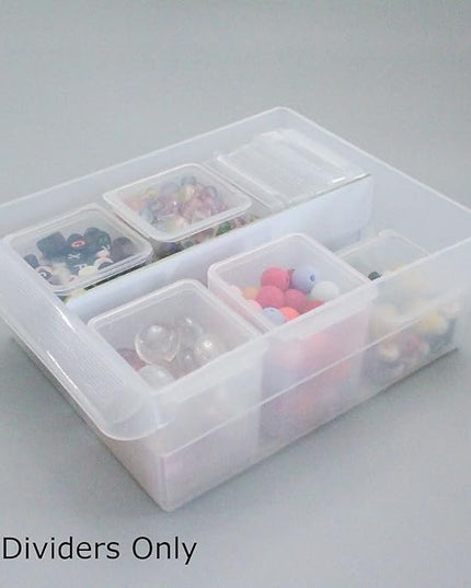 (24-Pack) Large Drawer Dividers compatible with Craft Cabinet and Hardware Storage Organizers, (Dividers Only)