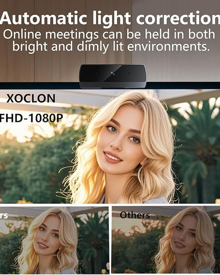 Full HD 1080p Webcam for pc Camera for Computer Laptop Web cam Desktop Streaming Camera,Built-in Mic,Plug & Play USB