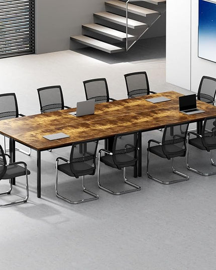 DlandHome 71 inches X-Large Computer Desk, Composite Wood Board, Decent and Steady Home Office Desk/Workstation/Table,23.6 Wide, Retro