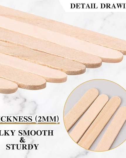 2000 Pcs Individually Wrapped Wooden Coffee Stirrers, Disposable Coffee Stir Sticks Round End Sticks Bulk Wood Stirrers for Cocktail Hot Drinks Restaurant Bar Home Office (7.5 Inch)