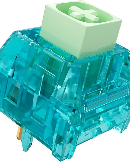 Kailh Box Summer Mechanical Keyboard Switches,5-Pin 50gf Clicky/Speed Typing/Gaming/Waterproof Switches(Summer,36Pcs)