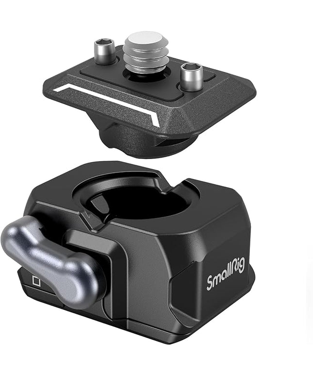 SMALLRIG Quick Release Plate Drop-in HawkLock mini Quick Release Camera Mount Adapter with 1/4" Screw, for Camera Clamp, Super Clamp, Ball Head, Tripod, Magic Arm, Stabilizer, Field Monitor - 3513C