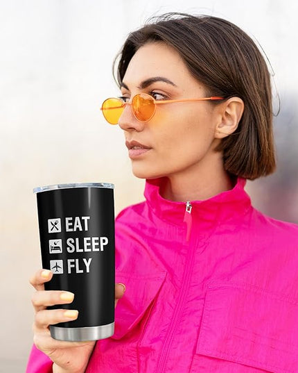 Pilot Gifts, Aviation Gifts, Best Pilot/Airplane/Aviation Gift for Men/Women, Aviation Gift for Pilots, Aviation Lover Thing, Pilots Present Aviation Men Tumbler 20oz