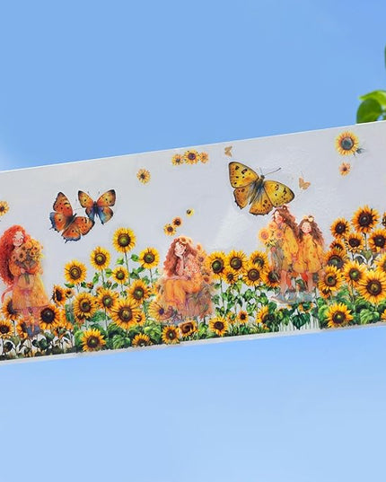 AurriiLeaf Viewing Flowers PET Sticker Set, 120PCS Floral Ephemera for Scrapbooking, Journaling, Crafting, DIY Projects, Diaries, and Art Supplies