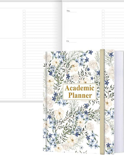 Academic Planner for 2026 or Anytime – 8.5" x 11" Undated Weekly Student Planner For Homeschool, High School, College & Nursing Students, 200 Pages, Crushed Flower
