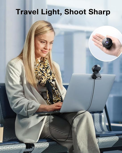 EMEET C950 4K Webcam for PC - PDAF Autofocus, USB Webcam with Microphone & Physical Privacy Cover, 1080P@60FPS, USB 2.0 Plug&Play, No Tripod Hole, Web Cam w/ 70°View for Meeting/Online Classes/Zoom