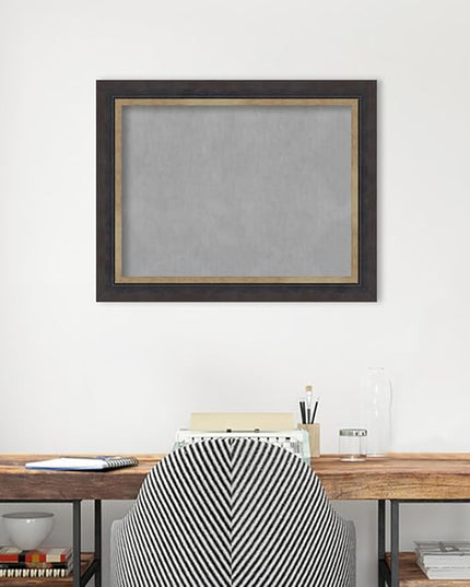 Amanti Art Black Framed Magnetic Board 23x29 Medium Vision Board for use with Magnets, 100% Metal Sheet to Display Items as Office Decor or for Home Organization in mudroom, Kitchen or Kids Room