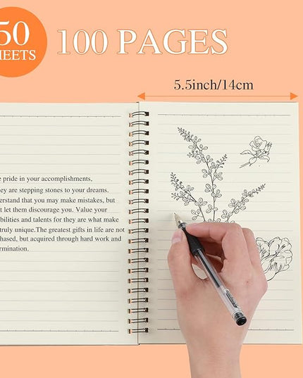 Yahenda Spiral Notebook Bulk A5 Journal Lined 8.3'' x 5.5'' Writing Composition Paper Small Notepad Subject Notebook for Students Office Business Back to School Supplies(Multi Color,18 Pcs)