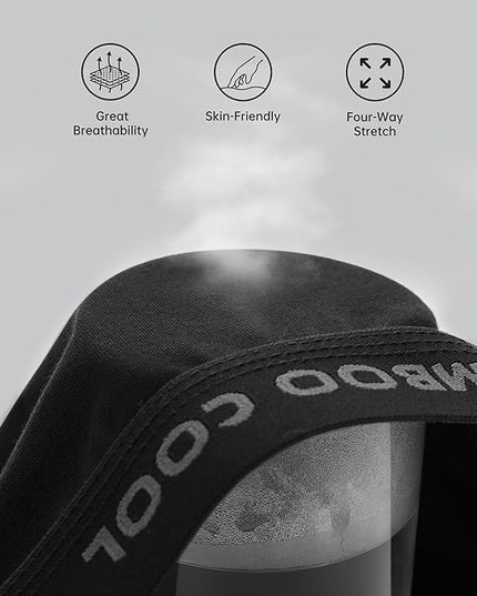 BAMBOO COOL Men's Ultra Breathable Underwear,No Riding Up Boxer Briefs with ComfortFlexible Waistband,Multipack