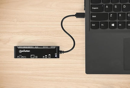 Manhattan 5 in 1 USB C Multi Card Reader Writer – microSD, SD, MS, xD, and CF, 480 Mbps Data Transfer Speed – Multiple Adapter Hub - Compatible with Windows & Mac – 3 Yr Mfg Warranty - 102681