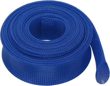 uxcell Expandable Sleeving, 2-inch 25ft Cable Sleeve, Blue