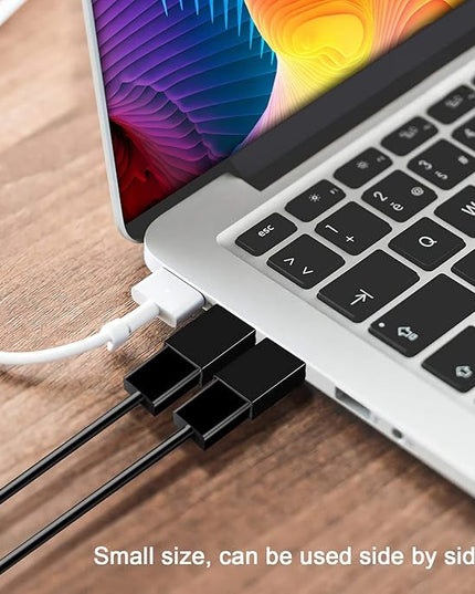USB C Adapter - USB Male to USB3.0 Female OTG, Compatible with MacBook Air 2020/MacBook 12 inch/iPad Pro 2020 and More, Dark Green (Pack of 2)