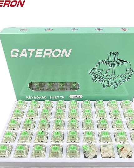 Gateron Baby Kangaroo 2.0 Keyboard Switches,Pre-lubed 59gf 5-Pin Heavy Tactile Switches with Light Guide Pole/Dual-Stage Spring/Enhanced Pin/Fast Typing for MX Mechanical Gaming Keyboard(10Pcs)