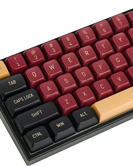 Guffercty kred 160 Keys CSA Keycap PBT Double-Shot Ball Shape Custom Keycaps Set with 6.25u/7u Spacebar for ANSI & ISO Layout Cherry MX Gateron Kailh Switches (CSA Red Warrior)