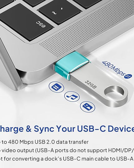 Elebase for Apple Watch Ultra 3 Adapter,USB to USB C Adaptor 4 Pack,Type C Female to A Male Charger Converter for iWatch Series 8 7,iPhone 17 16 15 14 Pro Plus Max,Airpods 4,iPad 9 10 Air 5 Mini 6 7 8