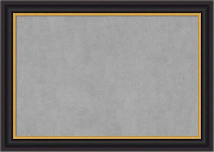Amanti Art Black Framed Magnetic Board 30x42 Large Vision Board for use with Magnets, 100% Metal Sheet to Display Items as Office Decor or for Home Organization in mudroom, Kitchen or Kids Room