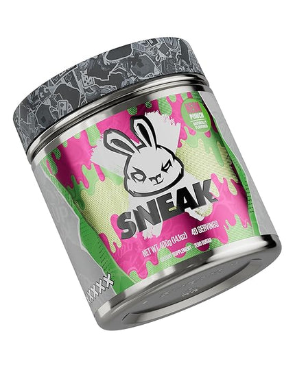 SNEAK Energy Drink Powder | Neon Punch | No Sugar. No Nasties. Just Natural Caffeine, Focus-Boosting Nootropics | 40 Servings