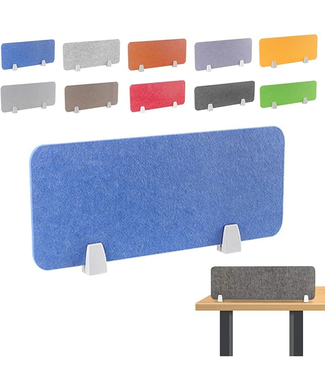 Felt-Covered Panels, soundproof Desk dividers, Removable Acoustic Desk partitions with Two Clips, Suitable for Installation as Privacy Screens in Offices, Studies, classrooms and librari B 15.8x15.8"