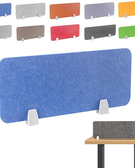 Felt-Covered Panels, soundproof Desk dividers, Removable Acoustic Desk partitions with Two Clips, Suitable for Installation as Privacy Screens in Offices, Studies, classrooms and librari B 11.8x19.7"