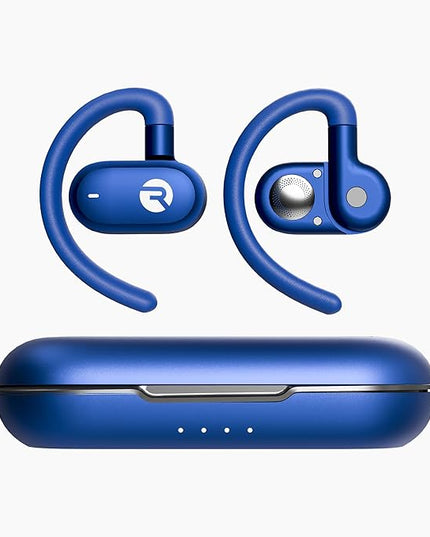 Raycon Fitness Open Earbuds – True Wireless Open Ear Bluetooth Headphones, Hook Design, IPX5 Water Resistant, 40 Hours of Battery Life (Blue)