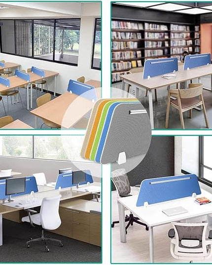 Acoustic Desk Divider - Portable Privacy Panels for Desk, Soundproof Partition for Home Office, Study Table, Workplace, Students - Enhance Focus and Productivity