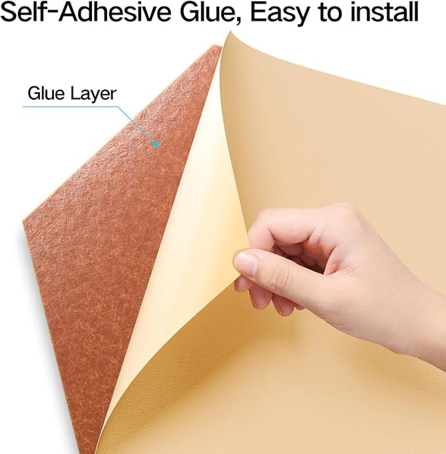 22 Pack Self-Adhesive Acoustic Panels 12" X 10" X 0.4" - Sound Proof Foam Panels with High Density, Hexagonal Design, Flame Resistant, Absorb Noise and Eliminate Echoes(Tangerine)