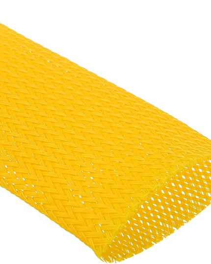 uxcell Expandable Sleeving,2 3/4-inch 10ft Cable Sleeve, Yellow