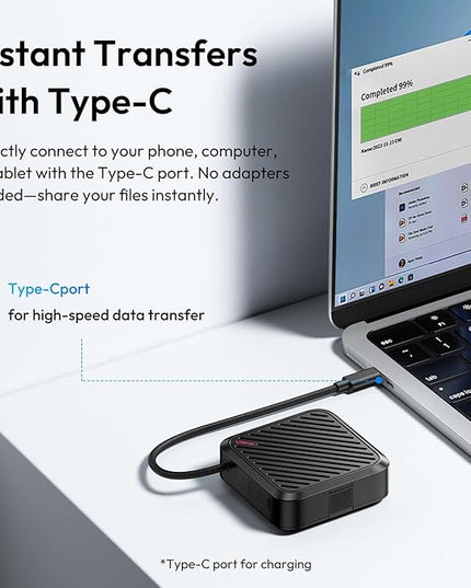 ULANZI CRC10 3-in-1 SD Card Reader Case & Holder, 13-Slot Storage for CFA/SD/TF Cards, USB 3.2 Gen2 10Gbps High-Speed Transfer, Aluminum Alloy Body, Type-C Compatible with Windows/Mac/iOS/Android