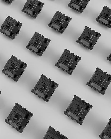 kutethy Gateron Ghost Keyboard Switches for MX Mechanical Keyboard, 5 Pin 48gf Linear Pre-lubed Switches RGB LED 22mm Dual-Stage Spring Full POM(90pcs)