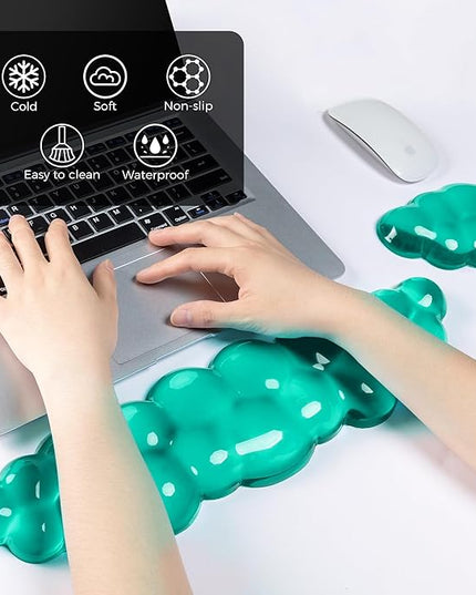 Gel Cloud Wrist Rest - Cloud Mouse Wrist Rest Pad Mouse Support for Office Gaming Pad Computer Laptop Ergonomic Comfortable Pain Relief