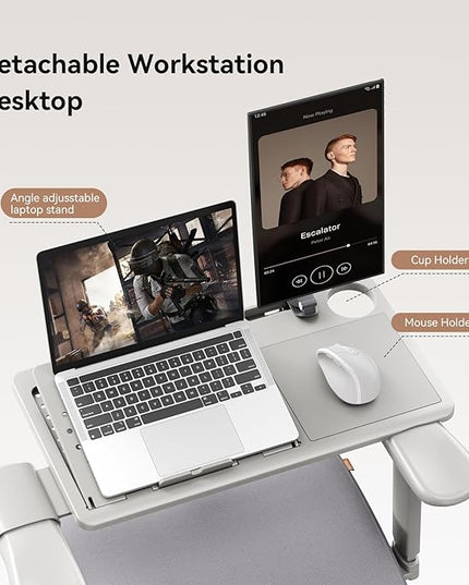 Newtral Best Ergonomic Office Chair with Adaptive Lumbar Support, Laptop Tray, Home Office Desk Chair with 4D Armrest & 5D Headrest, High Back Swivel Desk Computer Chair with Footrest