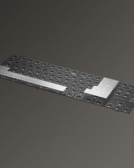 KEEBMONKEY WOBKEY Crush 80 Reboot CNC Aluminum 5-Second Quick-Release Triple-Mode Connectivity Mechanical Keyboard with Superior Acoustics (Lite Silver)